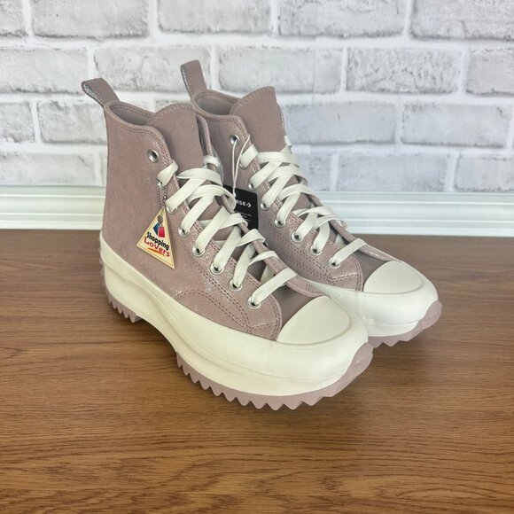 ⭐⭐Converse Run Star Hike Hi Platform Glitter Sz 7 Men's Shoes Suede Pink A11578C - Picture 3 of 9